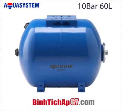 Bình tích áp ngang Aquasystem 10 bar - 60Lít
