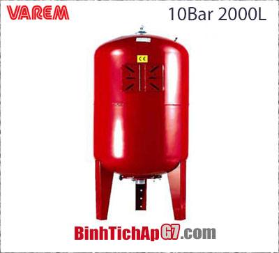 Bình tích áp Varem 10 bar 2000L