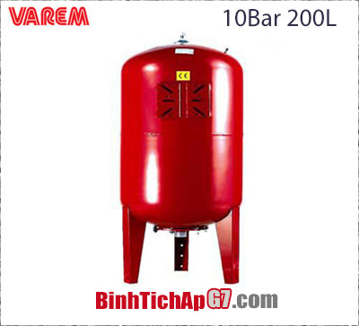 Bình tích áp Varem 10 bar 200L