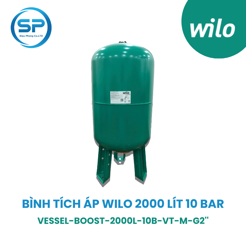 Bình tích áp Wilo 2000 Lít 10 Bar Bình tích áp Wilo 2000 Lít 10 Bar