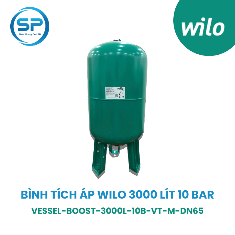 Bình tích áp Wilo 3000 Lít 10 Bar Bình tích áp Wilo 3000 Lít 10 Bar