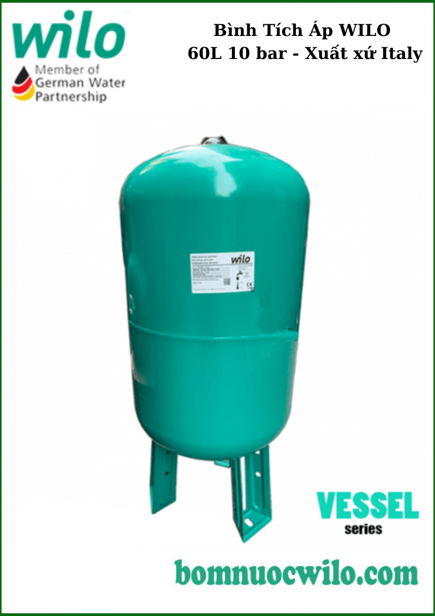 Bình Tích Áp WILO 60L 10 bar Bình Tích Áp WILO 60L 10 bar
