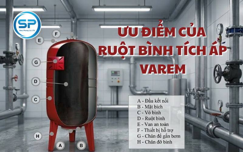 Ưu Điểm Nổi Bật Của Ruột Bình Tích Áp Varem